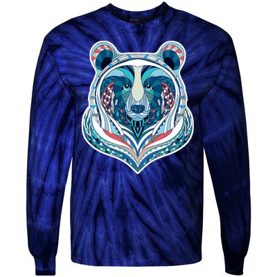 Tribal bear  Tie-Dye Long Sleeve Shirt