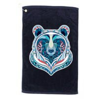 Tribal bear  Platinum Collection Golf Towel