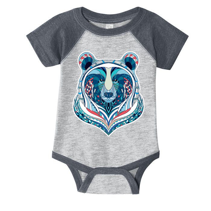 Tribal bear  Infant Baby Jersey Bodysuit