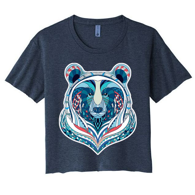 Tribal bear  Crop Top