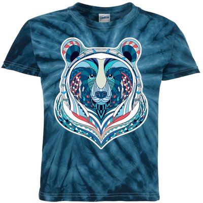 Tribal bear  Kids Tie-Dye T-Shirt