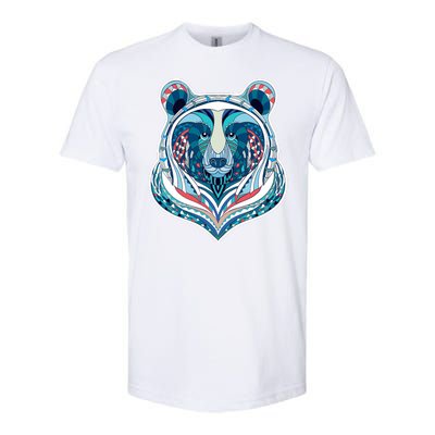 Tribal bear  Softstyle CVC T-Shirt