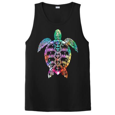 Tribal Colorful Turtle PosiCharge Competitor Tank