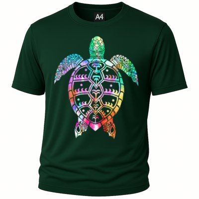 Tribal Colorful Turtle Performance Shirt