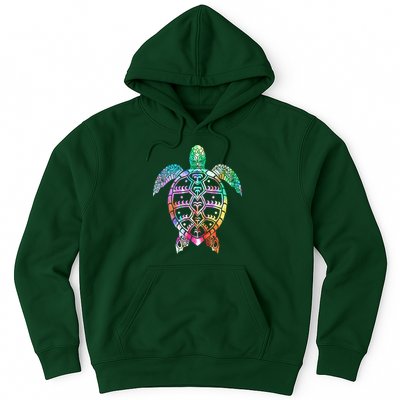 Tribal Colorful Turtle Hoodie