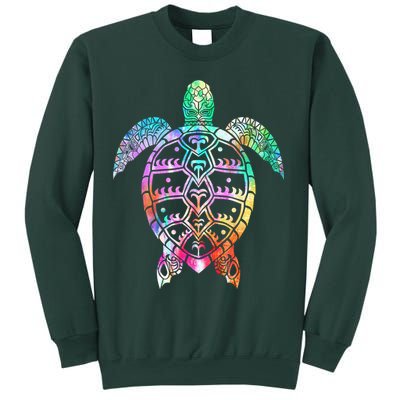 Tribal Colorful Turtle Sweatshirt