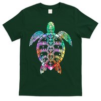 Tribal Colorful Turtle T-Shirt