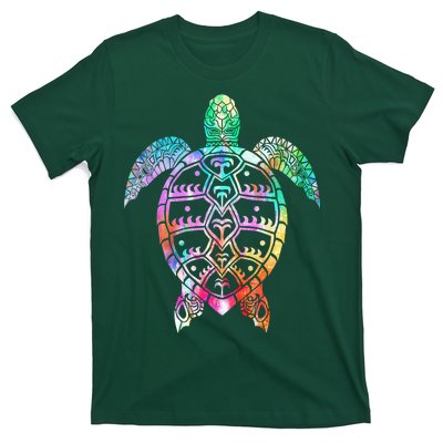 Tribal Colorful Turtle T-Shirt