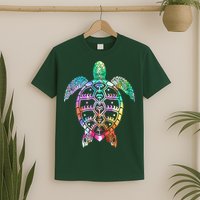 Tribal Colorful Turtle T-Shirt