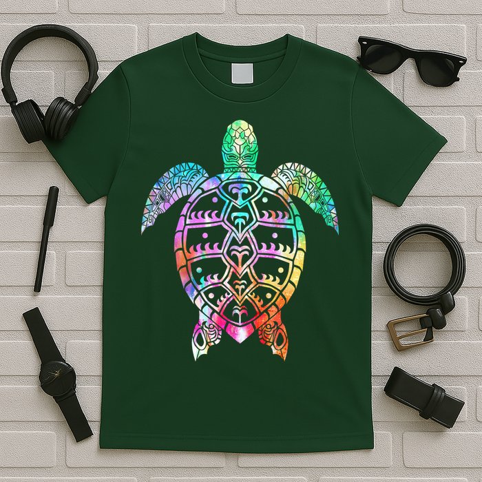 Tribal Colorful Turtle T-Shirt