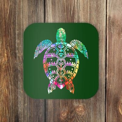 Tribal Colorful Turtle Coaster