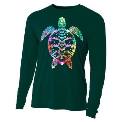 Tribal Colorful Turtle Cooling Performance Long Sleeve Crew