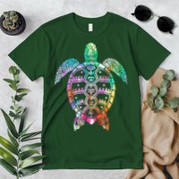 Tribal Colorful Turtle Premium T-Shirt