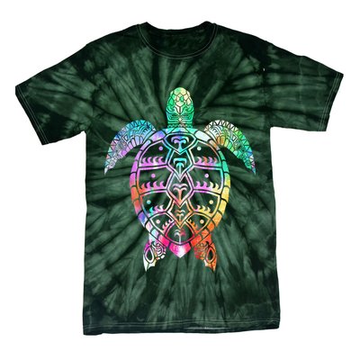 Tribal Colorful Turtle Tie-Dye T-Shirt
