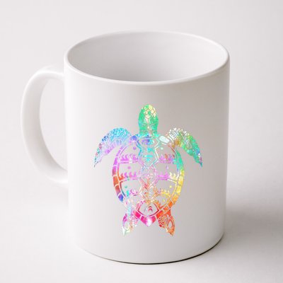 Tribal Colorful Turtle Coffee Mug