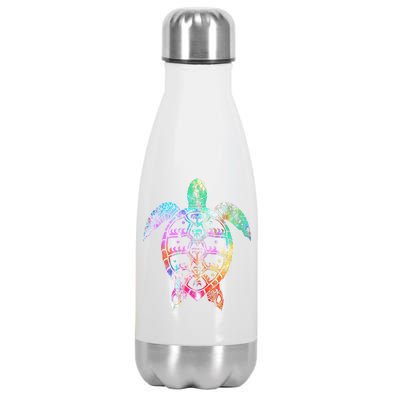 Tribal Colorful Turtle Stainless Steel Insulated Water Bottle