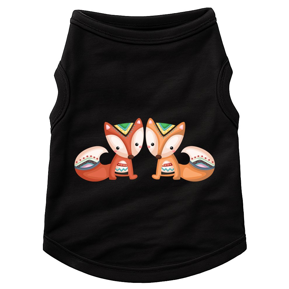 Tribal Foxes Doggie Tank