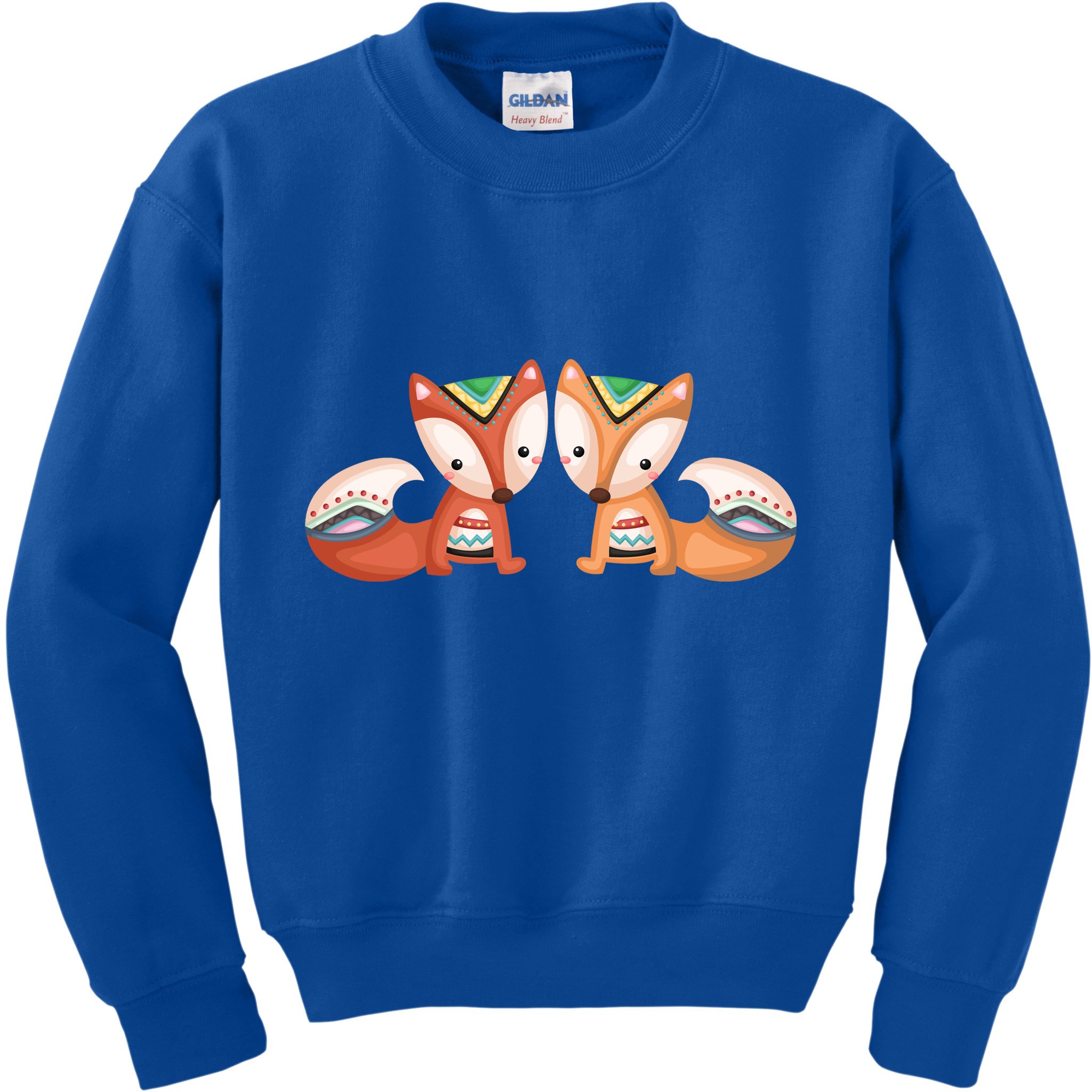 Tribal Foxes Kids Sweatshirt