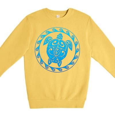 Tribal Sea Turtle Premium Crewneck Sweatshirt