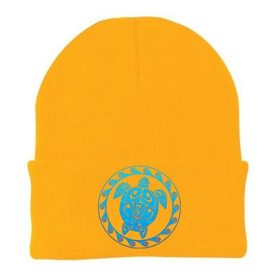 Tribal Sea Turtle Knit Cap Winter Beanie