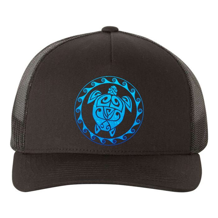 Tribal Sea Turtle Yupoong Adult 5-Panel Trucker Hat