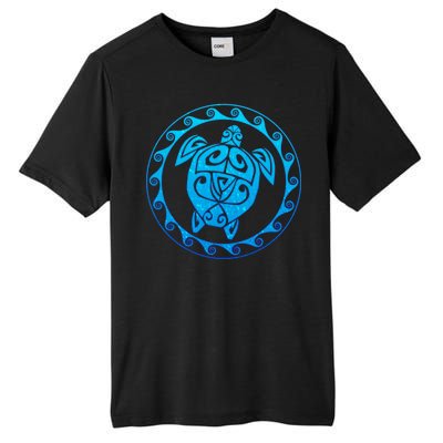 Tribal Sea Turtle Tall Fusion ChromaSoft Performance T-Shirt