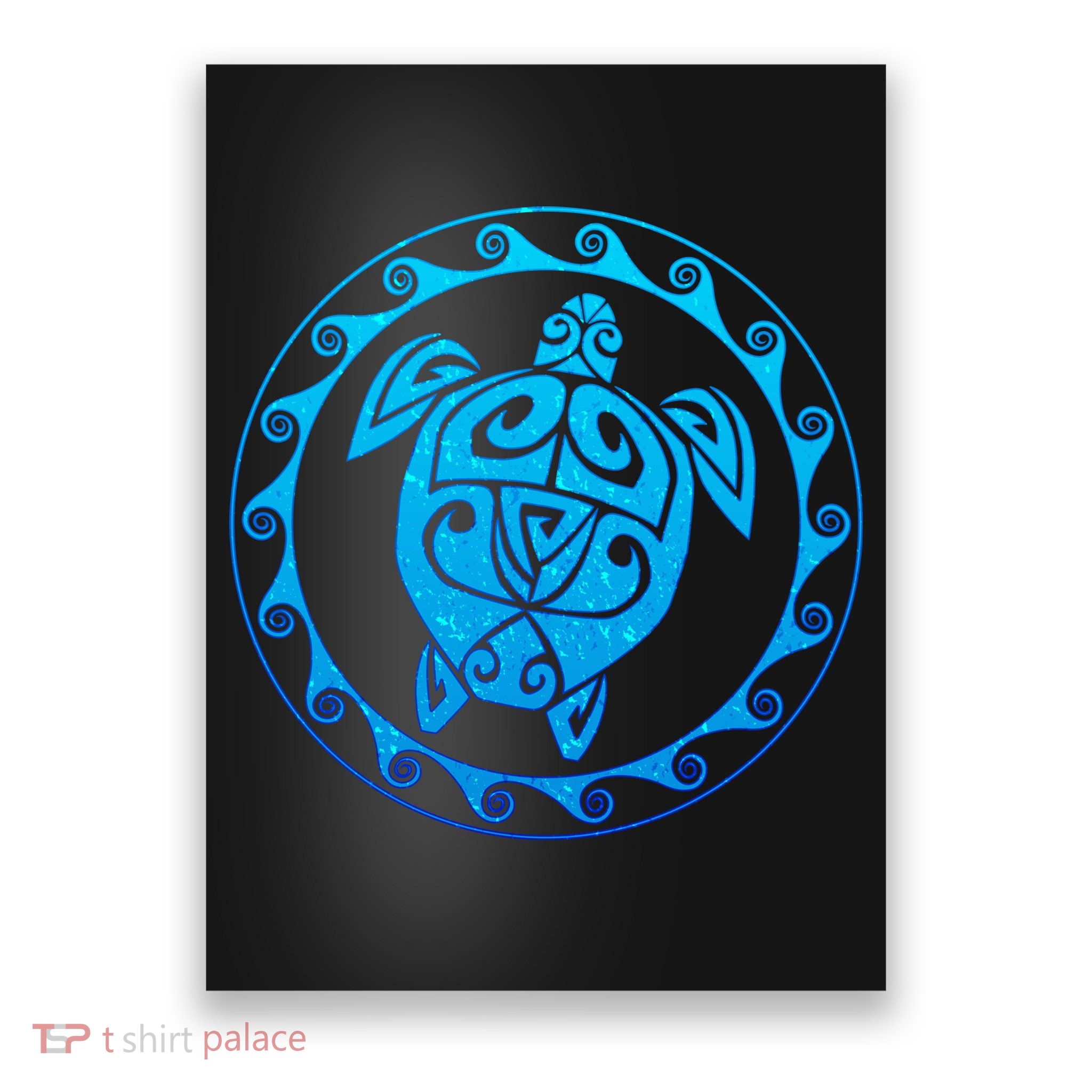 Tribal Sea Turtle Poster
