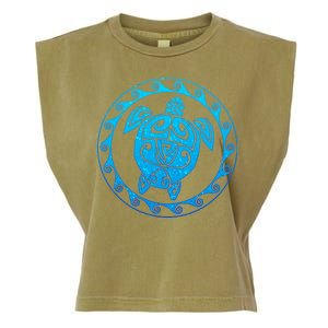 Tribal Sea Turtle Garment-Dyed Women's Muscle Tee