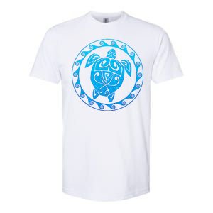 Tribal Sea Turtle Softstyle CVC T-Shirt