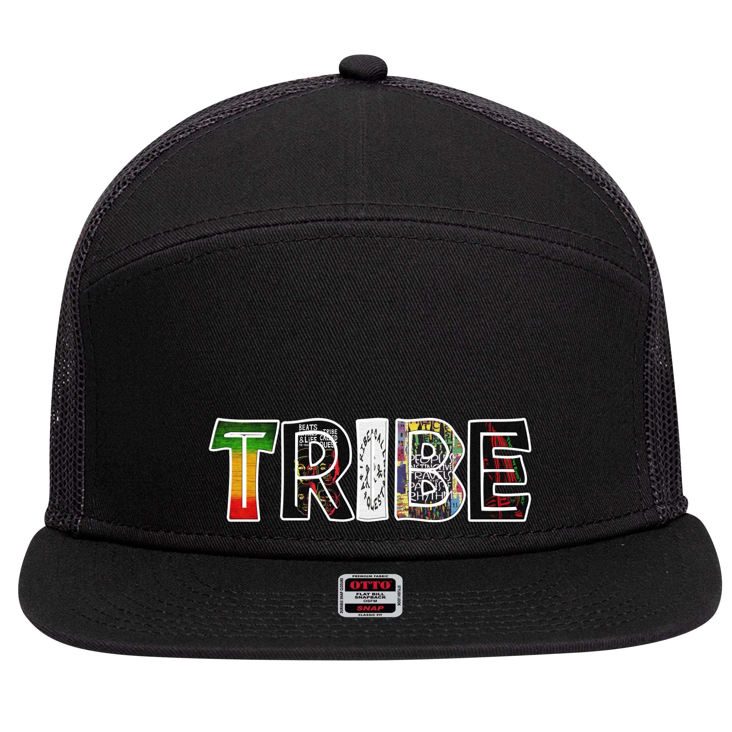 Tribe African Logo 7 Panel Mesh Trucker Snapback Hat
