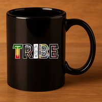Tribe African Logo 11oz C Handle Ceramic Mug