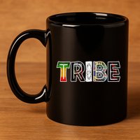 Tribe African Logo 11oz C Handle Ceramic Mug