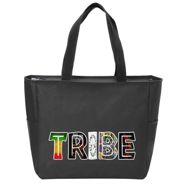Tribe African Logo Zip Tote Bag