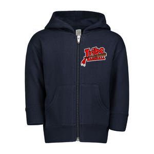 Tribe Baseball Sports Logo Toddler Zip Fleece Hoodie