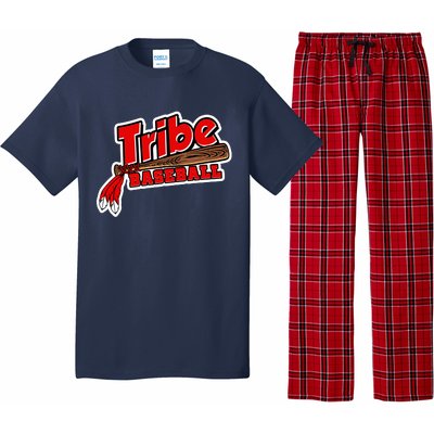 Tribe Baseball Sports Logo Pajama Set