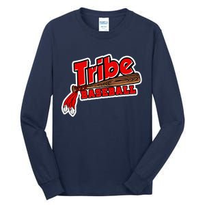 Tribe Baseball Sports Logo Tall Long Sleeve T-Shirt