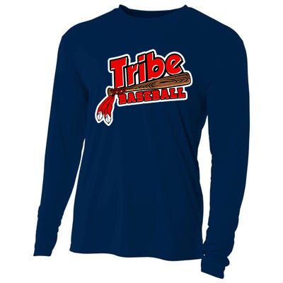 Tribe Baseball Sports Logo Cooling Performance Long Sleeve Crew