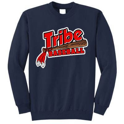 Tribe Baseball Sports Logo Tall Sweatshirt