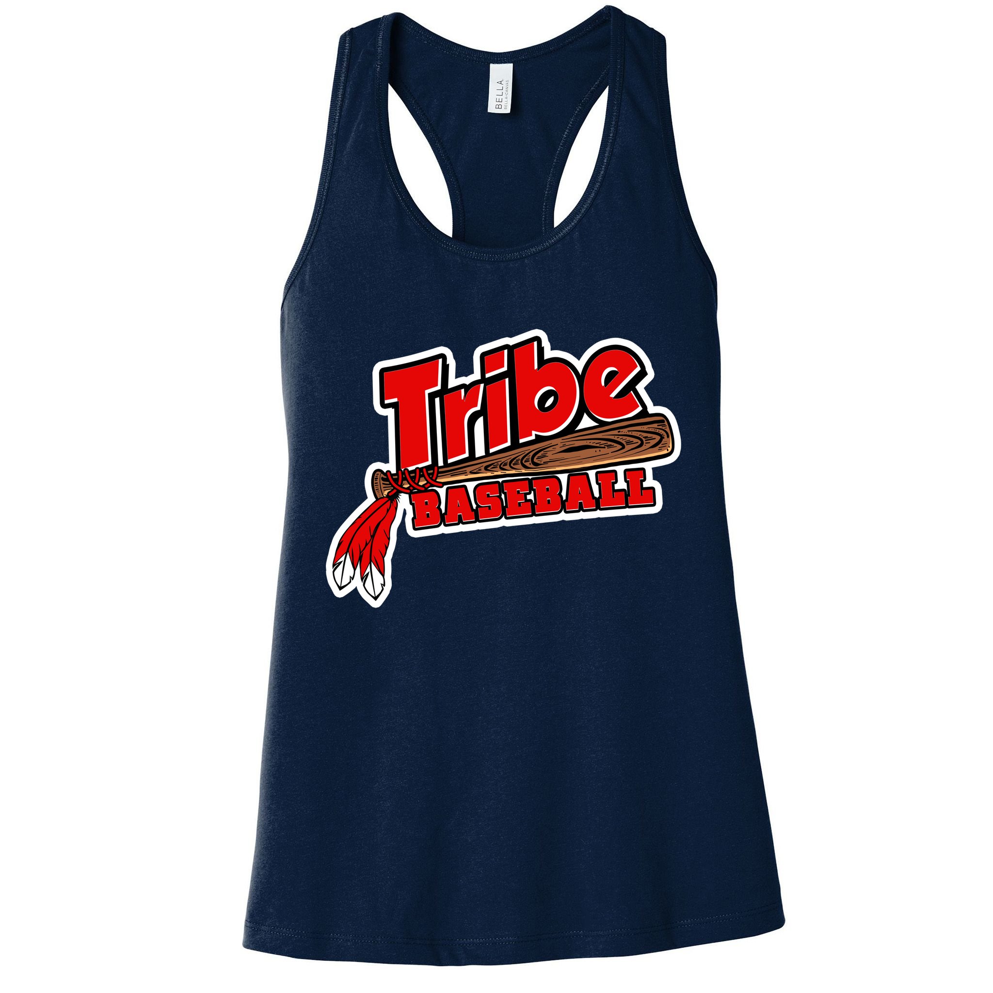 Tribe Baseball Sports Logo Womens Tank Top