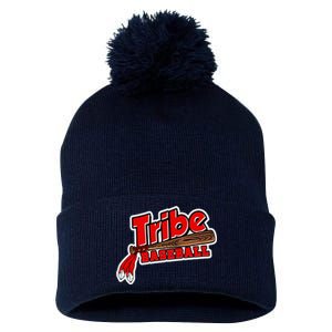 Tribe Baseball Sports Logo Pom Pom 12in Knit Beanie