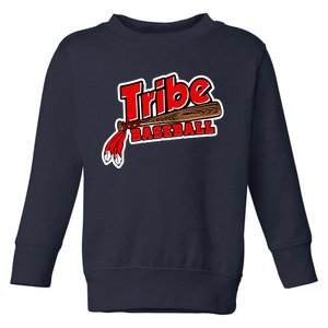 Tribe Baseball Sports Logo Toddler Sweatshirt