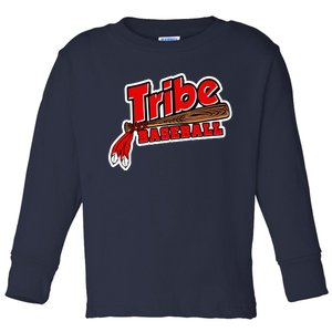 Tribe Baseball Sports Logo Toddler Long Sleeve Shirt