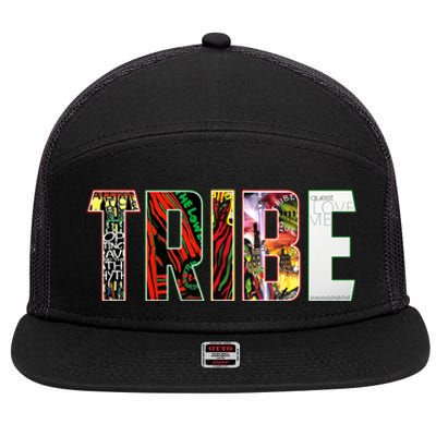 Tribe Music Album Covers  7 Panel Mesh Trucker Snapback Hat