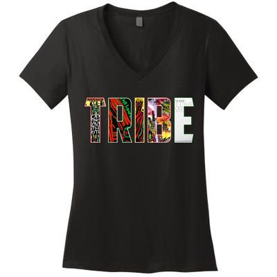 Tribe Music Album Covers  Women's V-Neck T-Shirt