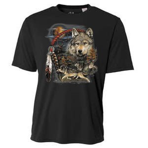 Tribesman Wolf Cooling Performance Crew T-Shirt