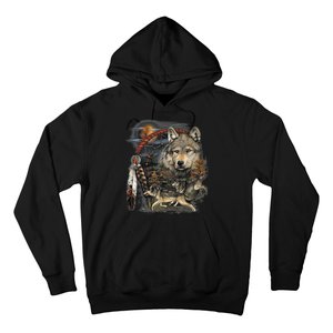 Tribesman Wolf Hoodie