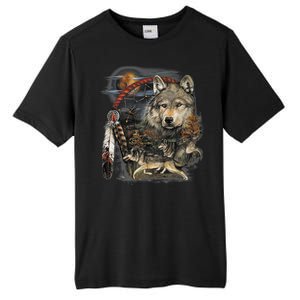 Tribesman Wolf Tall Fusion ChromaSoft Performance T-Shirt