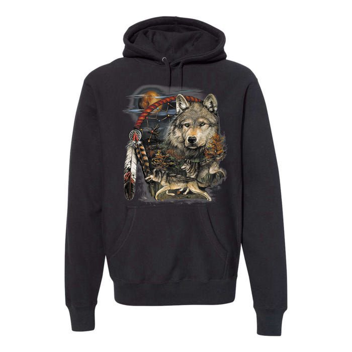 Tribesman Wolf Premium Hoodie