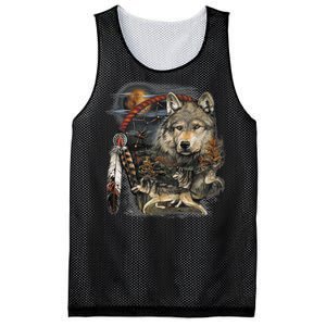 Tribesman Wolf Mesh Reversible Basketball Jersey Tank