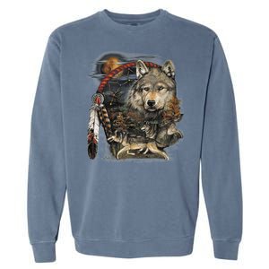 Tribesman Wolf Garment-Dyed Sweatshirt